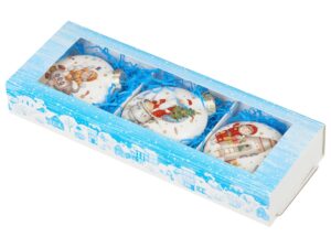 Набор новогодних игрушек, 3 шт — изображение 5