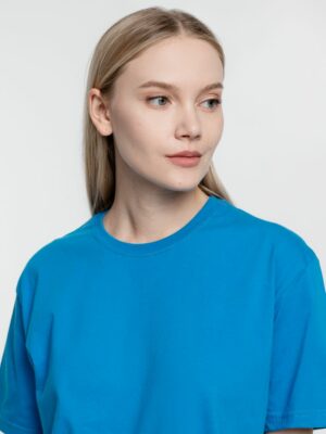 Футболка унисекс T-Bolka 160, бирюзовая — изображение 10