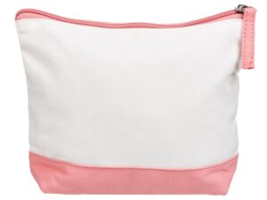 Косметичка хлопковая Cotton, белый/пыльно-розовый — изображение 4