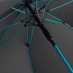 Зонт-трость с цветными спицами Color Style, бирюзовый — изображение 3