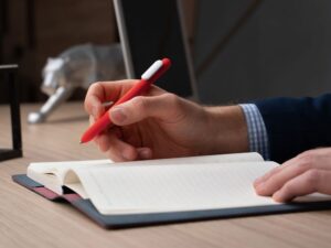 Ручка шариковая Swiper Soft Touch, красная с белым — изображение 6
