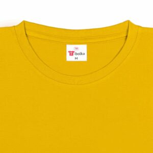 Футболка унисекс T-Bolka 180, желтая — изображение 3