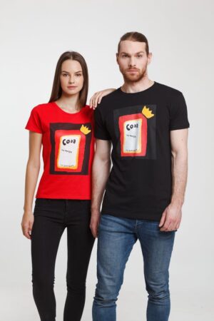 Футболка женская «Сода», красная — изображение 4