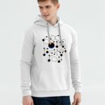 Толстовка с капюшоном No drugs, белая