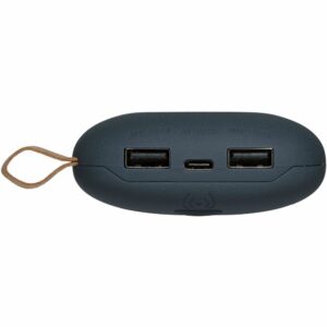 Аккумулятор с беспроводной зарядкой Pebble Wireless 9000 мАч, серо-синий — изображение 4