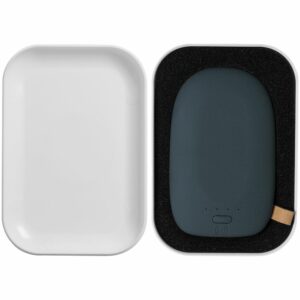 Аккумулятор с беспроводной зарядкой Pebble Wireless 9000 мАч, серо-синий — изображение 7