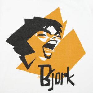 Футболка женская «Меламед. Bjork», белая — изображение 3