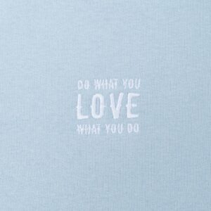 Худи с вышивкой женское Do Love, серо-голубое — изображение 3