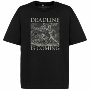 Футболка оверсайз Deadline, черная — изображение 3