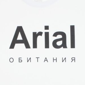 Футболка Arial обитания, белая — изображение 4