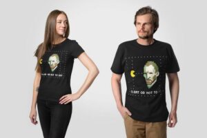 Футболка мужская «Ван-Пакман», черная — изображение 7