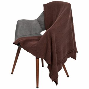 Плед Pleat, коричневый — изображение 2