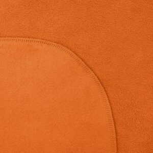 Флисовый плед Warm&Peace XL, оранжевый — изображение 3