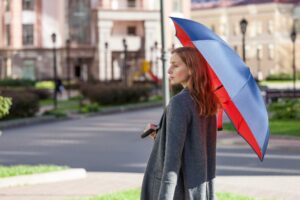 Зонт наоборот Style, трость, черный — изображение 8