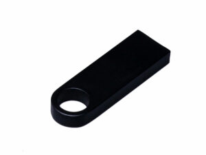 USB 3.0-флешка на 128 Гб с мини чипом и круглым отверстием, черный — изображение 3
