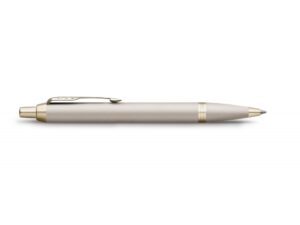 Шариковая ручка Parker IM Professionals Monochrome Champagne, стержень:M, цвет чернил: blue, в подарочной упаковке. — изображение 4