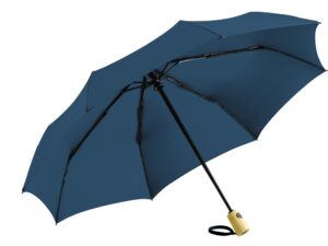Зонт складной 5429 ÖkoBrella из бамбука, полуавтомат, черный — изображение 2