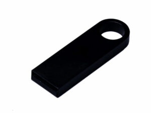 USB 3.0-флешка на 32 Гб с мини чипом и круглым отверстием, черный — изображение 2