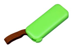 USB-флешка промо на 16 Гб прямоугольной формы, выдвижной механизм, зеленый — изображение 2