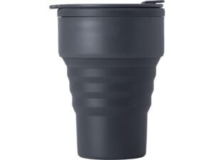 Силиконовый складной стакан GoCup, темно-серый — изображение 2