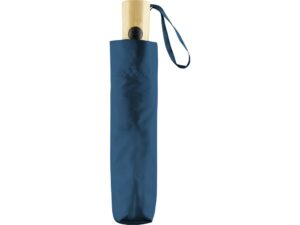 Зонт складной 5429 ÖkoBrella из бамбука, полуавтомат, черный — изображение 4