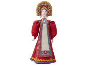 Подарочный набор: кукла фарфоровая, чай Малина с мятой, красный — изображение 9