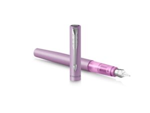 Перьевая ручка Parker Vector  XL Lilac, цвет чернил blue CT, перо: F, в подарочной упаковке. — изображение 3