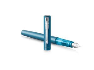 Перьевая ручка Parker Vector XL Teal CT, цвет чернил blue, перо: F, в подарочной упаковке. — изображение 3