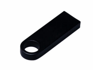 USB 3.0-флешка на 32 Гб с мини чипом и круглым отверстием, черный — изображение 3