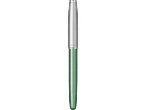 Перьевая ручка Parker Sonnet Essentials Green SB Steel CT, перо: F, цвет чернил: black, в подарочной упаковке. — изображение 4