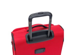 Чемодан TORBER Brosno, красный, нейлон 600D, 36,5 х 14 х 54 см, 32 л — изображение 5