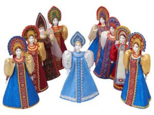 Подарочный набор: кукла фарфоровая, чай Малина с мятой, красный — изображение 6