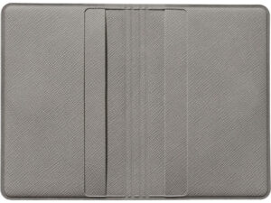 Футляр-книжка на 4-е карты с RFID Favor, серый — изображение 3