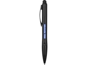 Ручка-стилус шариковая Light, черная с синей подсветкой — изображение 5