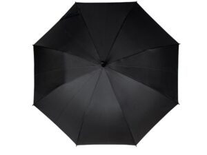 Зонт-трость 1084 Colorline с цветными спицами и куполом из переработанного пластика, черный/синий — изображение 6