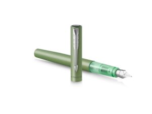 Перьевая ручка Parker Vector XL Green CT, цвет чернил blue, перо: F, в подарочной упаковке. — изображение 3