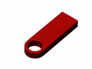 USB 3.0-флешка на 128 Гб с мини чипом и круглым отверстием, красный — изображение 3