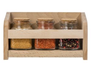 Набор Delicio из трех специй в подставке из бука — изображение 2