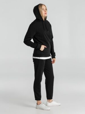 Толстовка с капюшоном унисекс Hoodie, черная — изображение 12