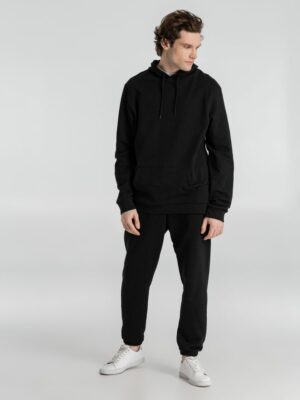 Толстовка с капюшоном унисекс Hoodie, черная — изображение 7