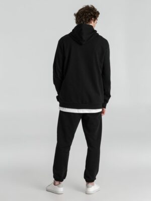 Толстовка с капюшоном унисекс Hoodie, черная — изображение 9