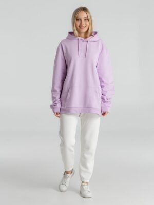 Толстовка с капюшоном унисекс Hoodie, сиреневая — изображение 14