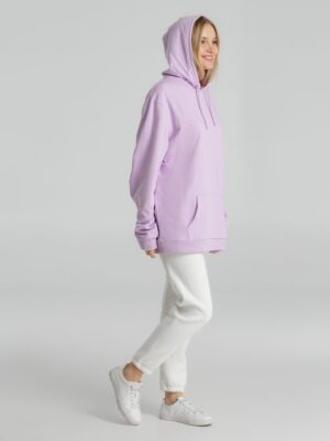 Толстовка с капюшоном унисекс Hoodie, сиреневая — изображение 15