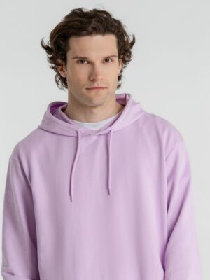 Толстовка с капюшоном унисекс Hoodie, сиреневая — изображение 8