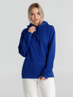 Толстовка с капюшоном унисекс Hoodie, ярко-синяя — изображение 6
