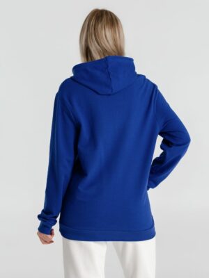 Толстовка с капюшоном унисекс Hoodie, ярко-синяя — изображение 7