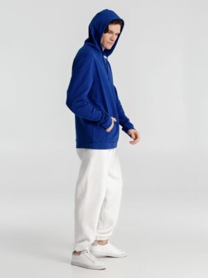 Толстовка с капюшоном унисекс Hoodie, ярко-синяя — изображение 14