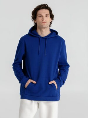 Толстовка с капюшоном унисекс Hoodie, ярко-синяя — изображение 11