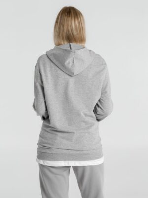 Толстовка с капюшоном унисекс Hoodie, серый меланж — изображение 12