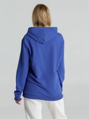 Толстовка с капюшоном унисекс Hoodie, ярко-синий меланж — изображение 7